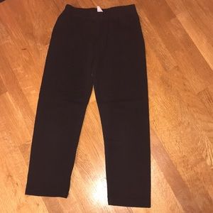 Girls black leggings size 6x